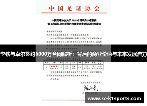 李铁与卓尔签约6000万合同解析：背后的商业价值与未来发展潜力