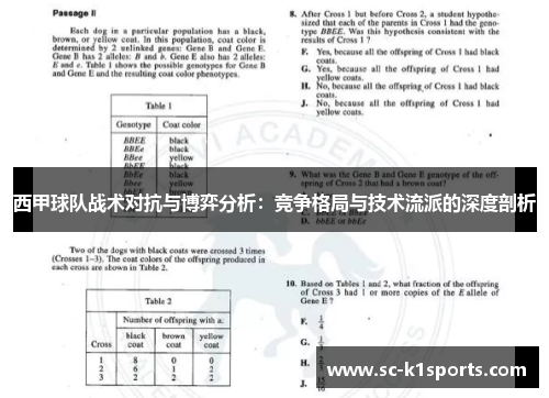 西甲球队战术对抗与博弈分析:竞争格局与技术流派的深度剖析 西甲球队战术对抗与博弈分析:竞争格局与技术流派的深度剖析